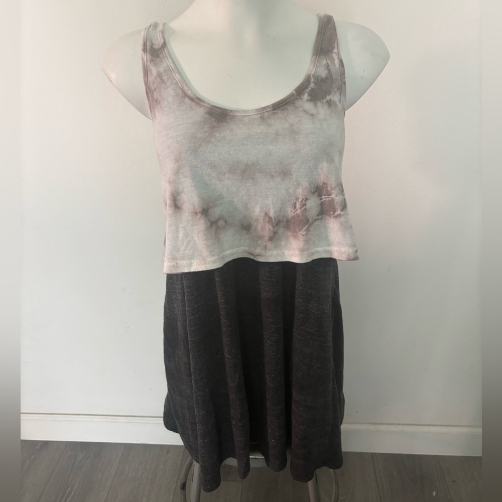 Obey Gray Soft Pocket Dress